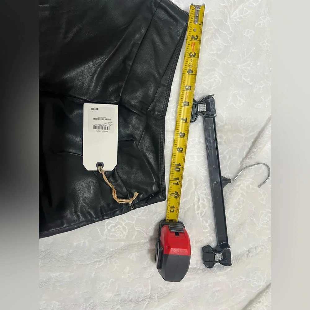 Leith Black Leather Skinny Pants - Picture 8 of 10